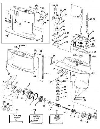 Schema moteur johnson 6cv