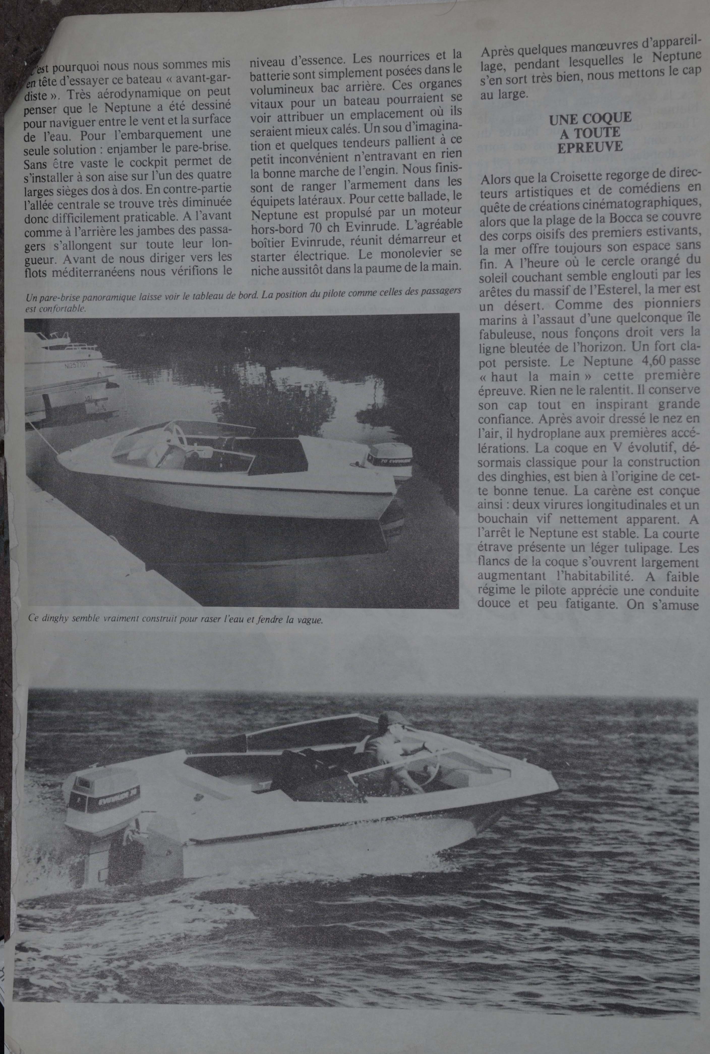 INFOS sur bateau Neptune Discount Marine