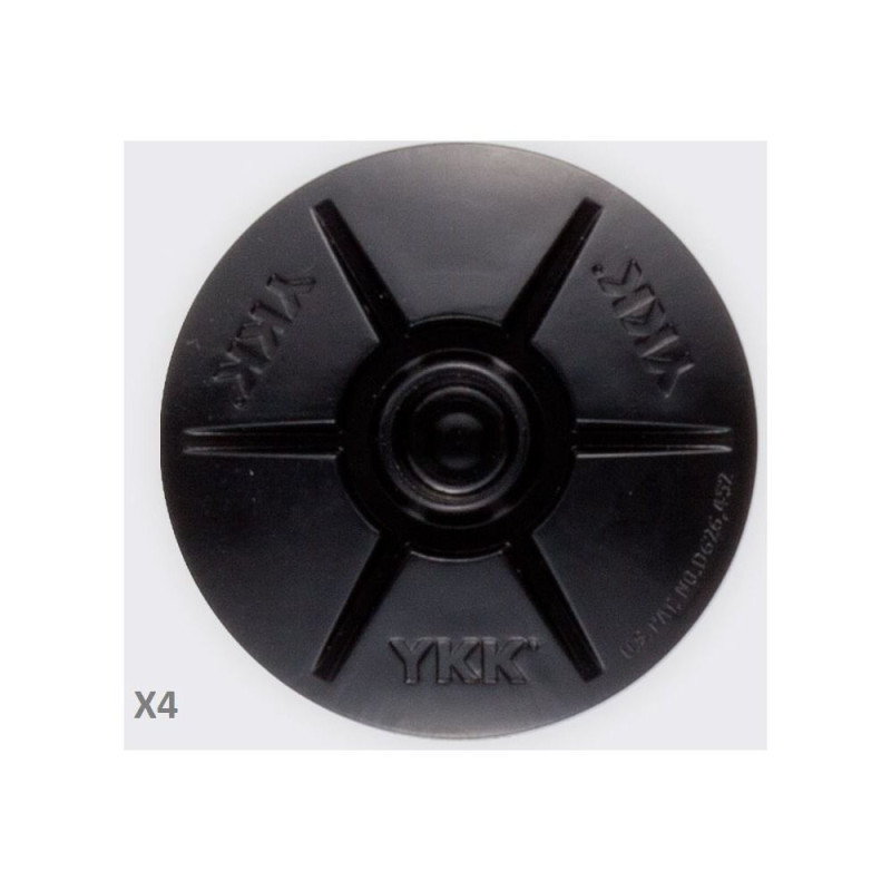 YKK SNAD dôme mâle noir Ø40 les 4