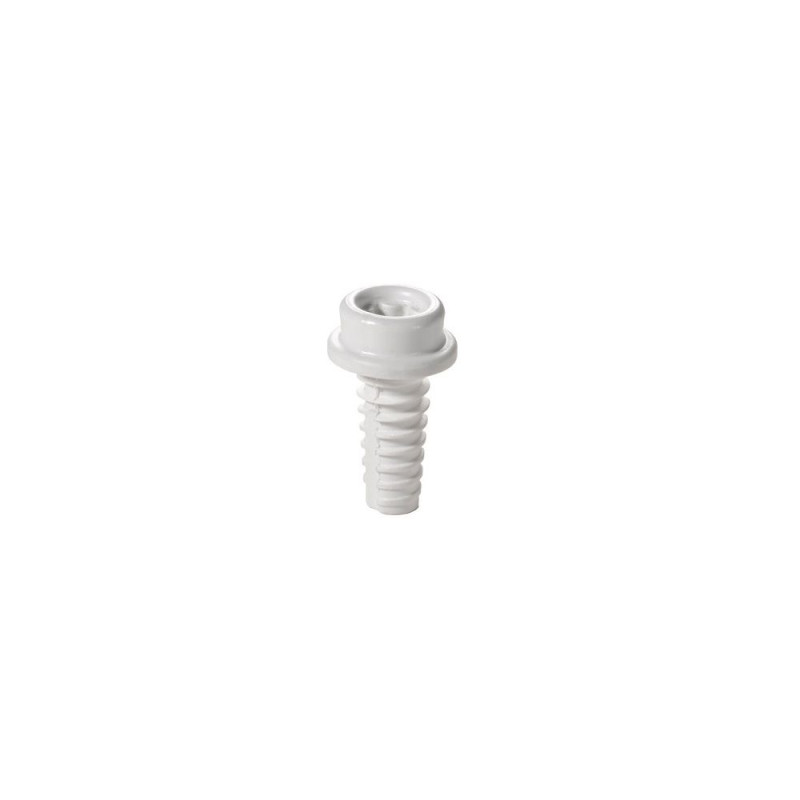 CAF-COMPO Bouton universel composite Court Blanc - les 10