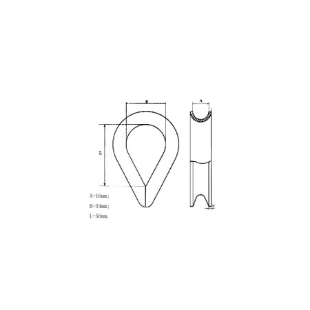 TREM Cosse inox Ø14mm vrac