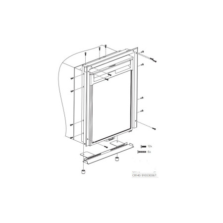 DOMETIC Cadre de finition pour CRX-140