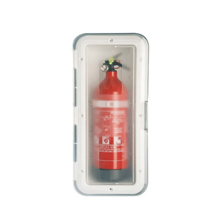 NUOVA RADE Boitier blanc pour extincteur 2kg + porte transpa