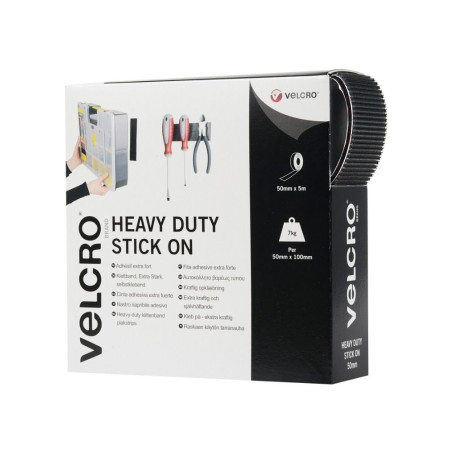 VELCRO® Ruban adhésif auto-agrippant EXTRA FORT NR 50mmx5m