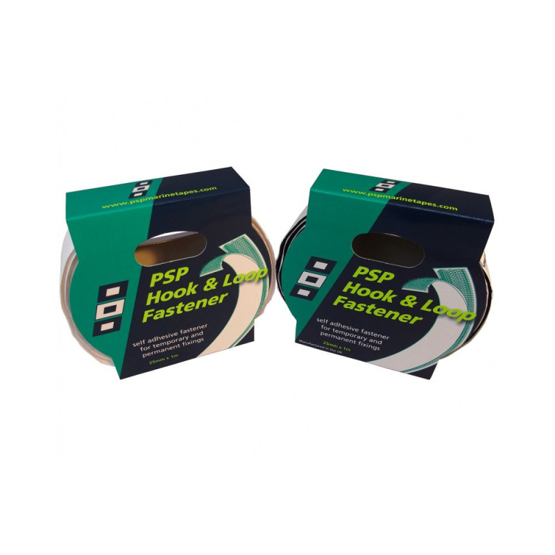 PSP Velcro auto-agripant 25mm x 1m Noir