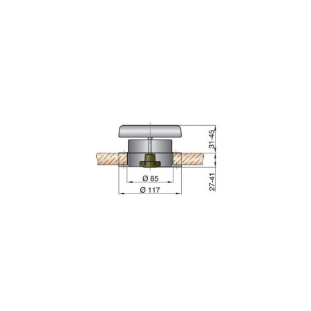 VETUS Portos aérateur de pont inox Ø117mm