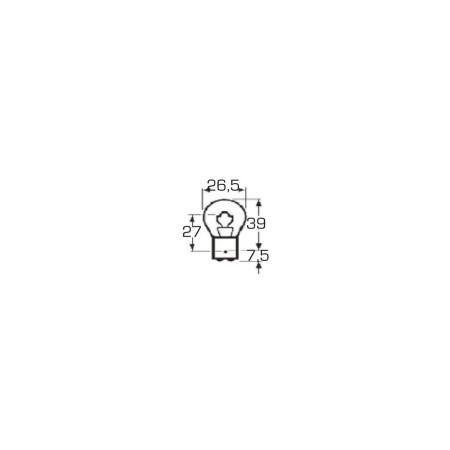 Ampoule aux BA15d 12V - 15W les 2