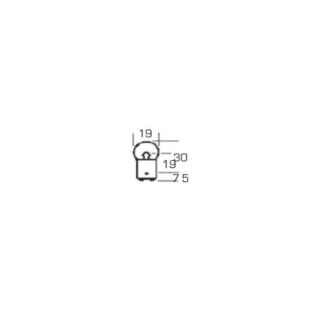 Ampoule aux BA15d 12V - 5W les 2