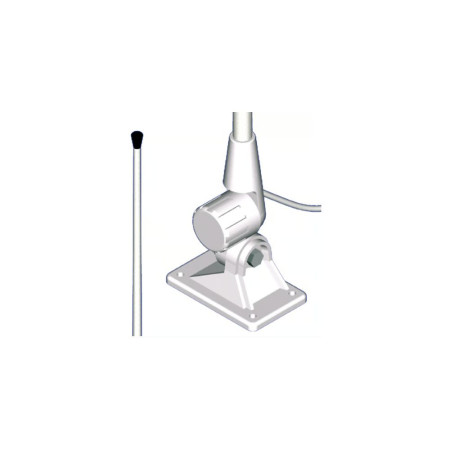 BANTEN Antenne VHF blanche ECO 3dB, 1.5m, 5m de câble avec r