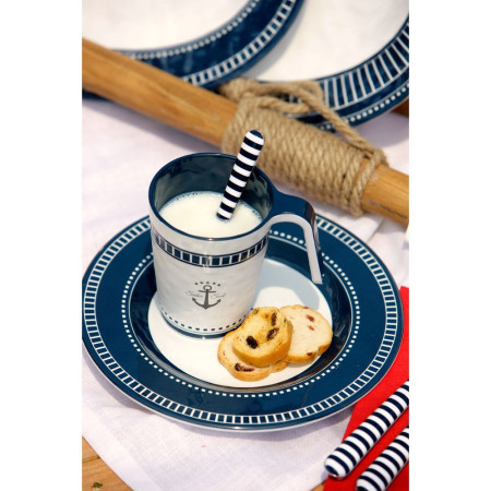 MARINE BUSINESS Assiettes desserts SAILOR SOUL, les 6