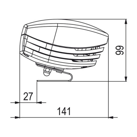 MARCO Shark SK1/c avertisseur 12V chromé