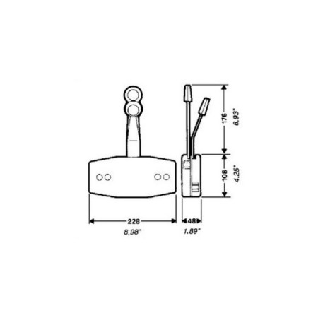 ULTRAFLEX B49 Boitier de commande bi-levier noir
