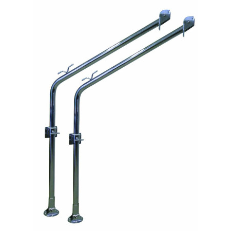 SDI Bossoirs inox fixes (la paire) 60kg