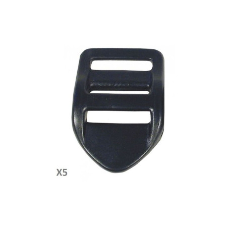 VMG Boucle sangle 25mm noire les 5