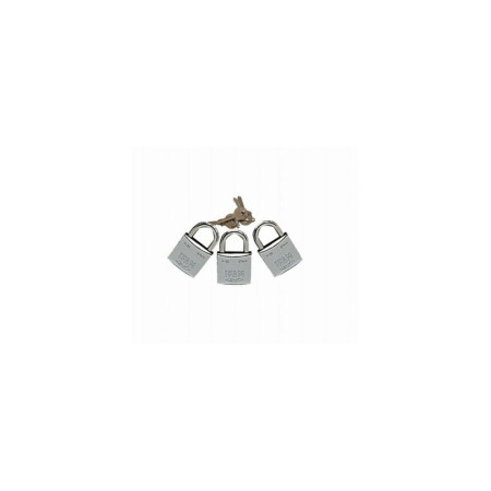 IFAM Cadenas chromés M-30 mêmes clés les 3