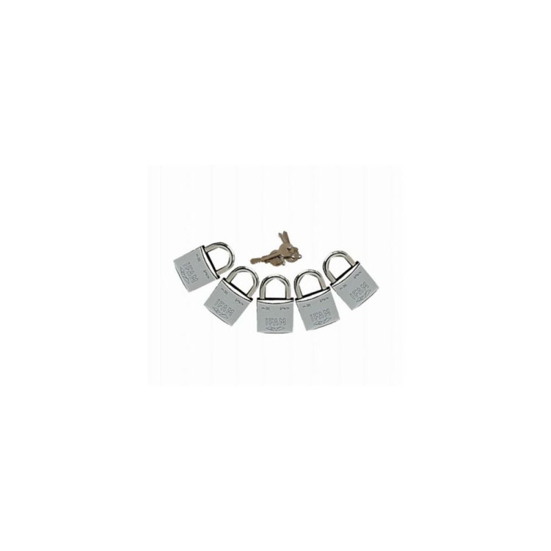 IFAM Cadenas chromés M-30 mêmes clés les 5