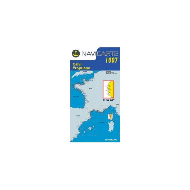 NAVICARTE Carte n° 1007 Calvi-Propriano