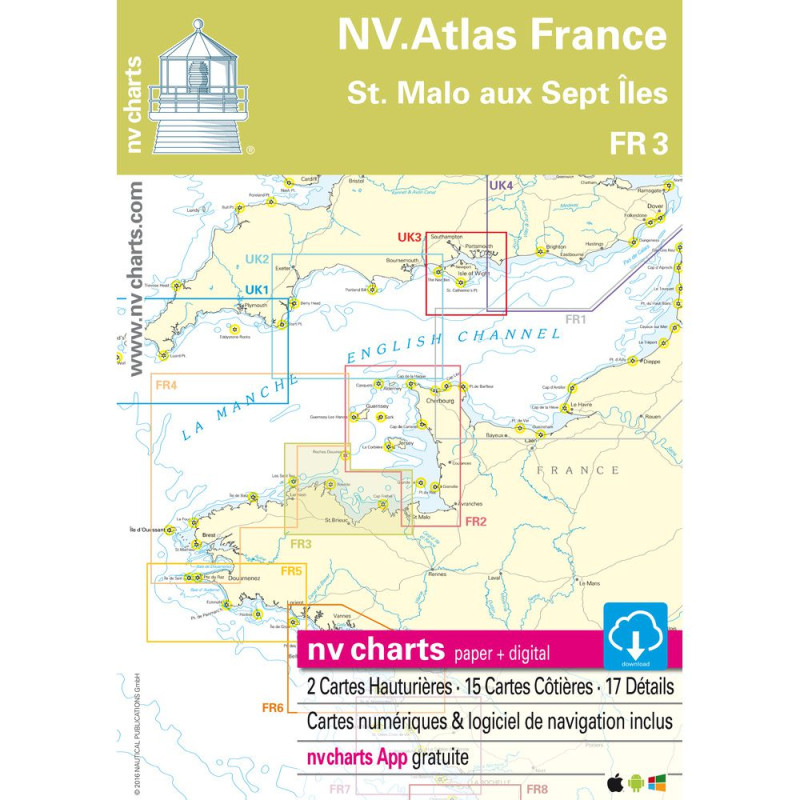 NV Charts Atlas St. Malo aux sept îles FR3