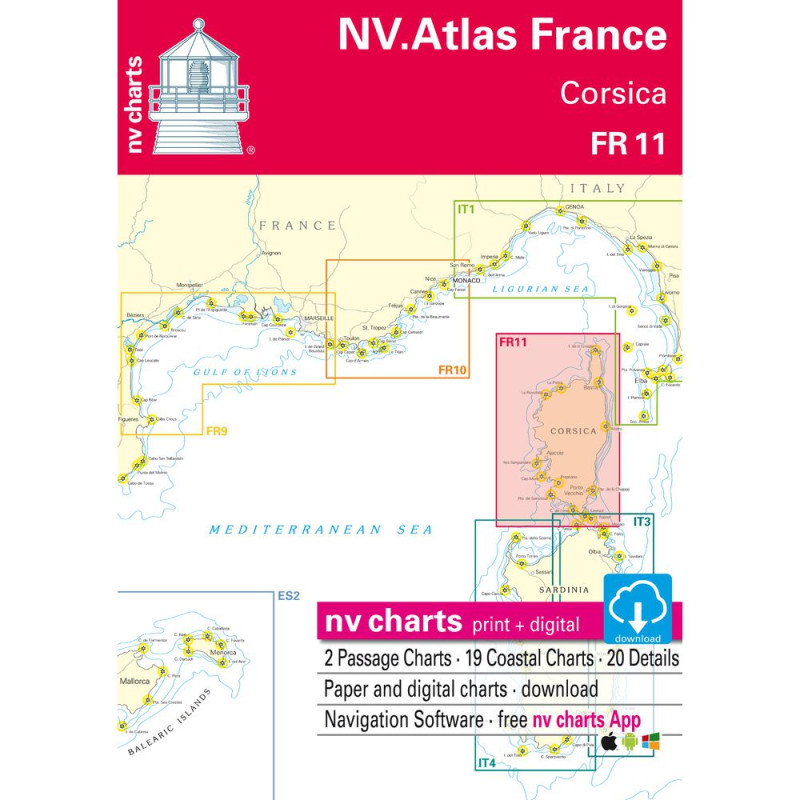 NV Charts Atlas Corse FR 11
