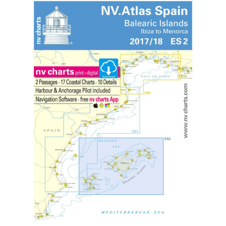 NV Charts Atlas Espagne Les îles Baléares ES2