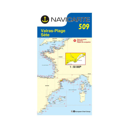 NAVICARTE Carte n°509 Valras - Sète