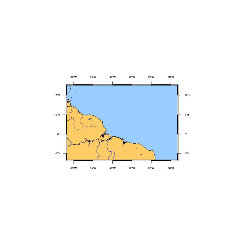 SHOM 6814 à plat NE Amerique du Sud