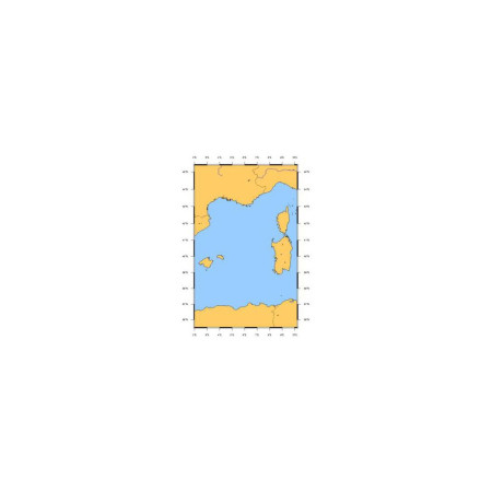 SHOM L7014 Des îles Baléares à la Corse et à la Sardaigne