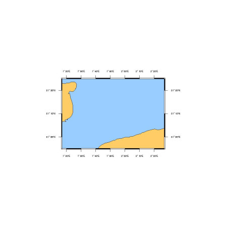 SHOM L7424 de Calais à Dunkerque et de Dover à North Forelan