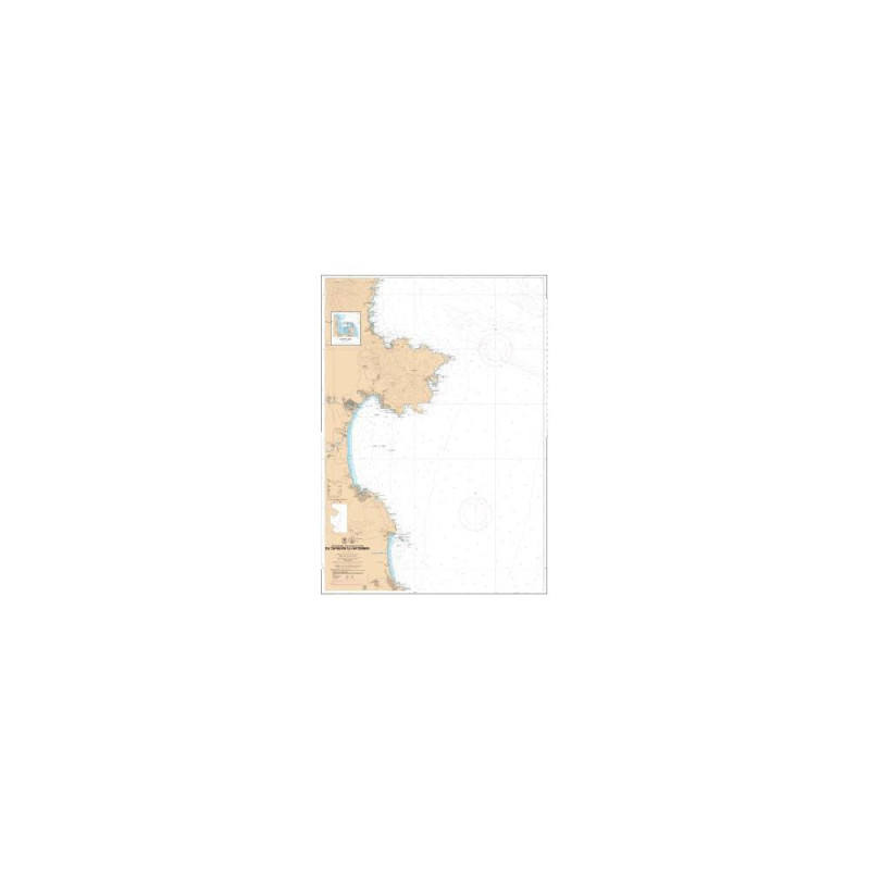 SHOM L7665 Du Cap Negre au Cap Cerbère
