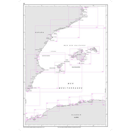 SHOM L7663 Du port de Barcelone au Cap Cerbère