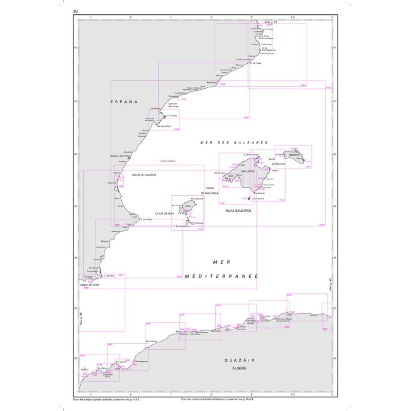 SHOM L7663 Du port de Barcelone au Cap Cerbère