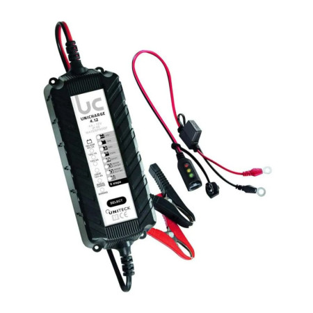 UNITECK Chargeur de batterie intelligent 6-12V - 4A