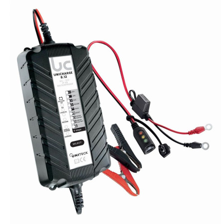 UNITECK Chargeur de batterie intelligent 12V - 8A