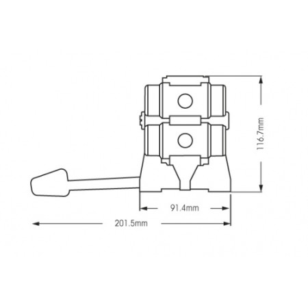 CLAMCLEAT AéroCleat + ClamCleat CL211 MK2 anodisé noir