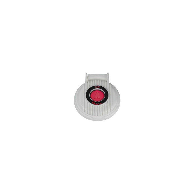 QUICK Contacteur à pied montée (bouton rouge et capot blanc)