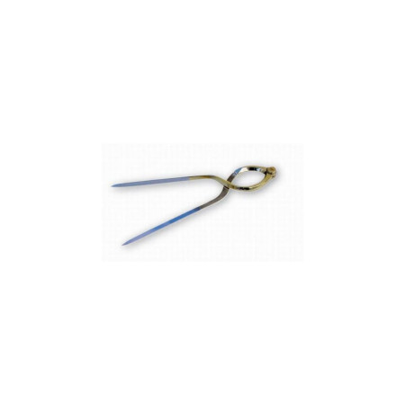 Compas laiton pointes sèches inox lyre 20cm