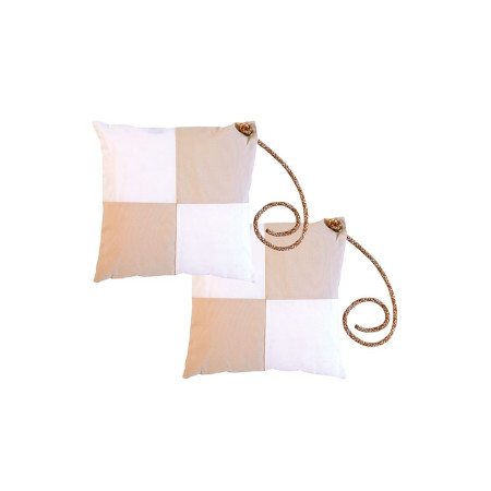 MARINE BUSINESS Lot de 2 coussins WATERPROOF BEIGE/BLANC