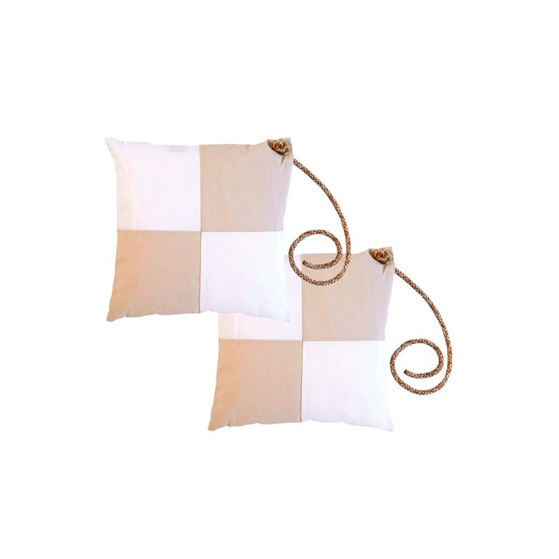 MARINE BUSINESS Lot de 2 coussins WATERPROOF BEIGE/BLANC