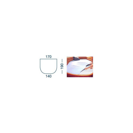 MARINE BUSINESS Drap housse Lg 190 x 140/170 cm - blanc