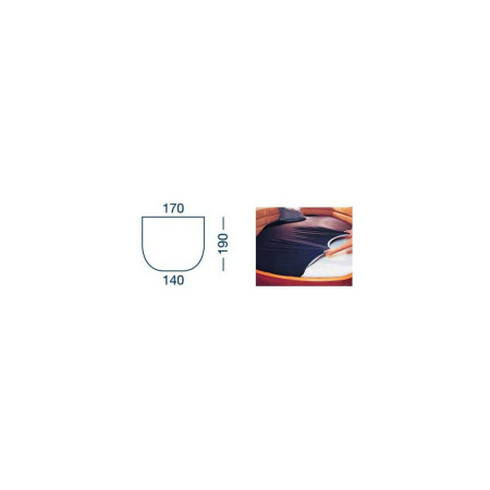 MARINE BUSINESS Drap housse Lg 190 x 140/170 cm - bleu