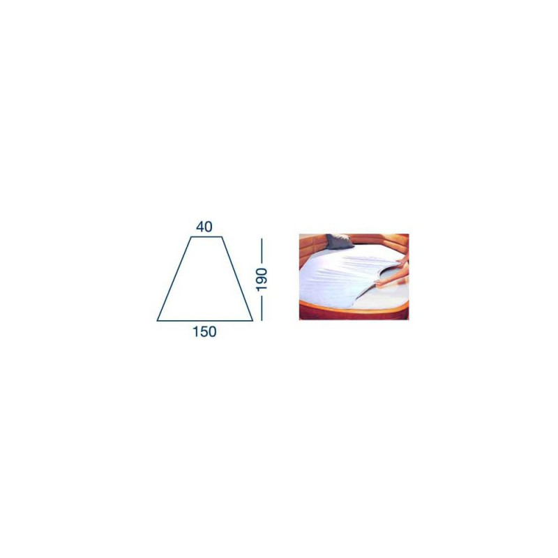 MARINE BUSINESS Drap housse Lg 190 x 150/40 cm - blanc