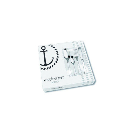 ANCHOR Ensemble de 24 couverts inox