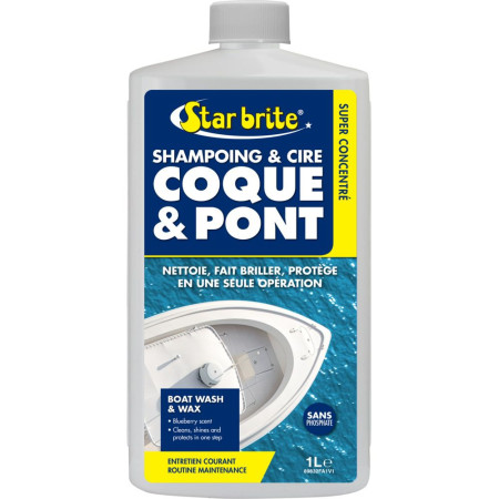 STAR BRITE Shampoing et cire coque et pont 1L