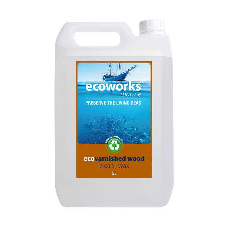 ECOWORKS MARINE Nettoyant renovateur pour bois vernis 5L