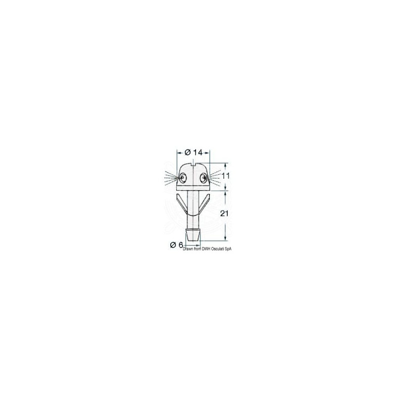 OSCULATI Gicleur pour kit lave glace
