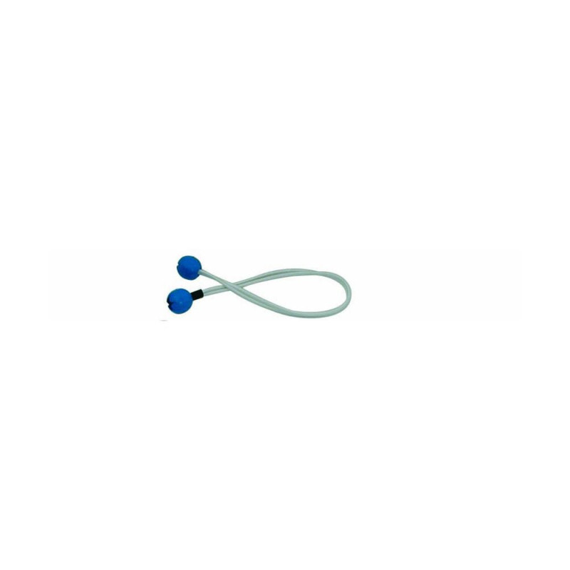 Ferlette élastique 40cm Ø4mm à boule plastique bleue l'unité