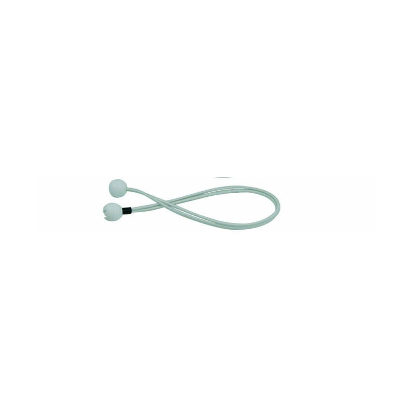 Ferlette élastique 50cm Ø4mm à boule plastique blanche l'uni