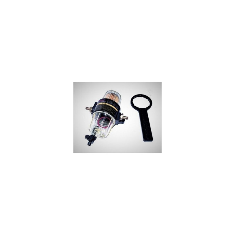 Filtre décanteur essence  avec raccords ø8mm 70ch
