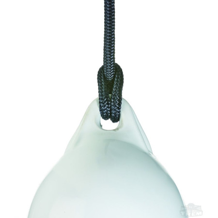 Tresse polyester noire pour pare-battage Ø6mm - 1,5m