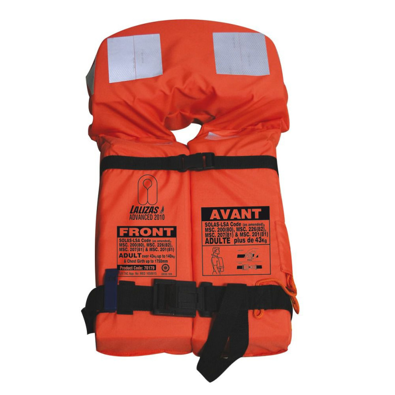 LALIZAS Brassière Advanced pliable SOLAS adulte 43Kg